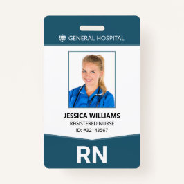Registered Nurse RN Employee ID Abzeichen Ausweis