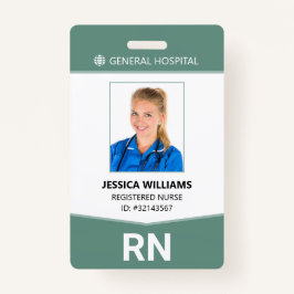 Registered Nurse RN Employee ID Abzeichen Ausweis