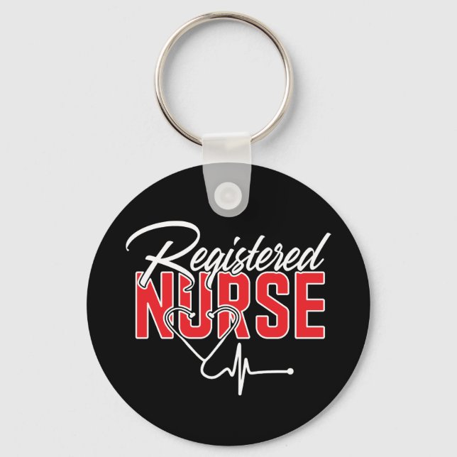 Registered Nurse RN Schlüsselanhänger (Vorderseite)