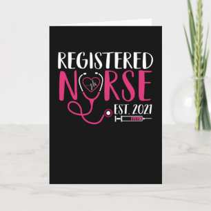 Registered Nurse seit 2021 kann Tag Abschluss Karte