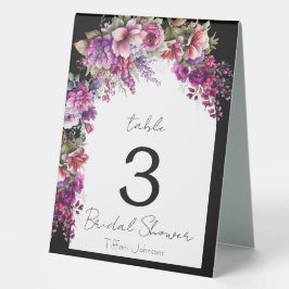 Registerkarte "Fuchsia and Lavender Floral Arch" d Tischaufsteller