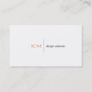 Registerkarte "Trennlinie" (Light Apricot) Visitenkarte