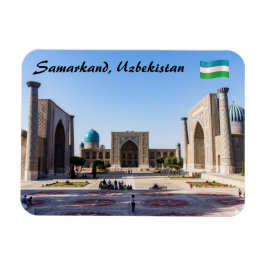 Registerplatz bei Sonnenuntergang - Samarkand, Usb Magnet