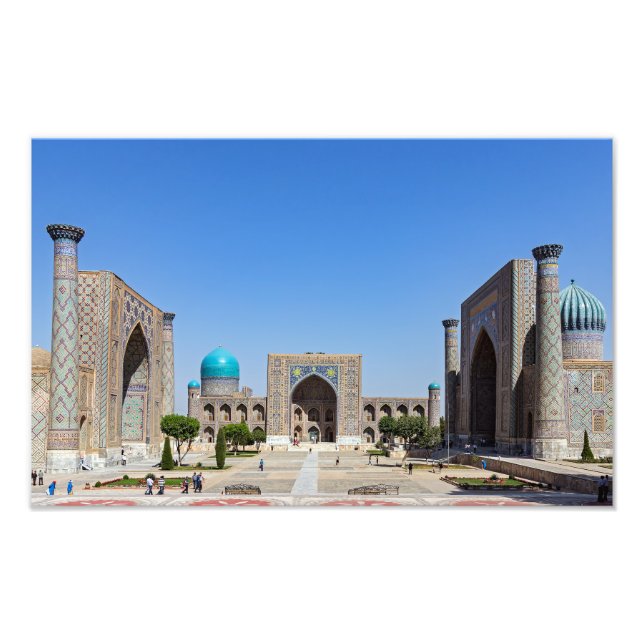 Registerplatz - Samarkand, Usbekistan, Asien Fotodruck (Vorne)