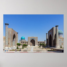 Registerplatz - Samarkand, Usbekistan, Asien Poster