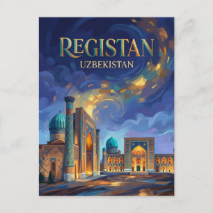 Registhan-Platz Usbekistan Postkarte