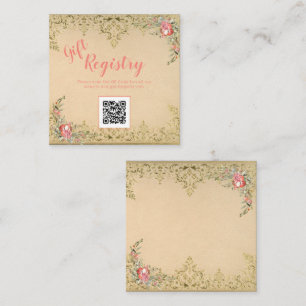 Registratur Vintage Blumenzwiebeln Begleitkarte