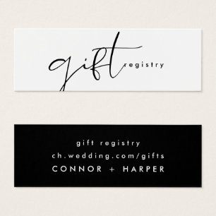 Registre cadeau Mariage noir & blanc moderne