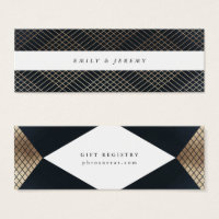 Registre de cadeaux Diamond Geometry Navy Gold Gat