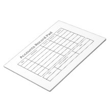 Registre de comptes Bloc-notes