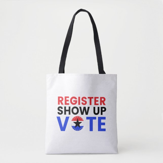 Registrieren Sie die Abstimmung anzeigen 2024 USA  Tasche (Vorderseite)