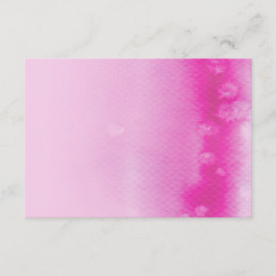 REGISTRIERKARTE :: ombre watercolor fuchsienrosa Begleitkarte
