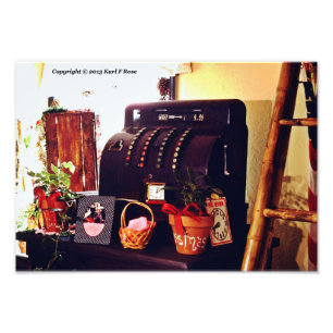 Registrierkasse-Fotodruck Fotodruck