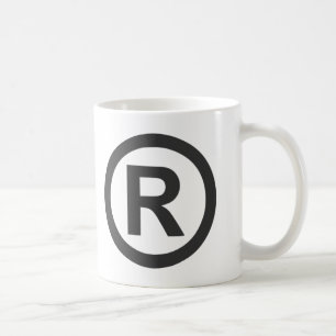 Registriert Kaffeetasse