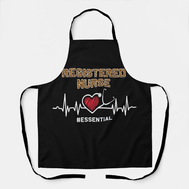 Registriert Krankenschwester #Essential Stethoscop Schürze (Vorderseite)