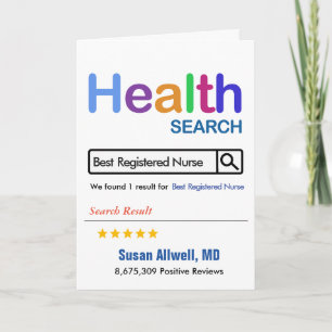 Registriert Krankenschwester Funny Geschenk Bester Dankeskarte