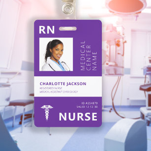 Registriert Krankenschwester RN Foto ID Ausweis