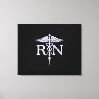 Registriert Krankenschwester RN Silver Caduceus au
