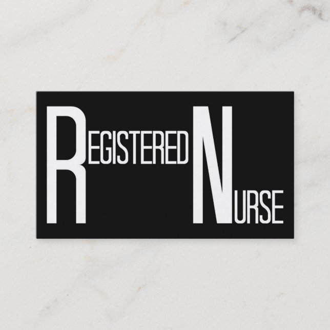 Registriert Krankenversicherung Black Simple Busin Visitenkarte (Vorderseite)