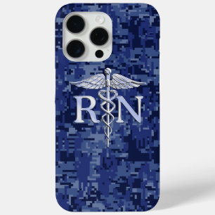 Registriert Nurse RN Caduceus auf Camouflage der M Case-Mate iPhone Hülle