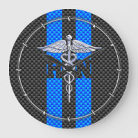 Registriert Nurse RN Caduceus Carbon Fibre Style