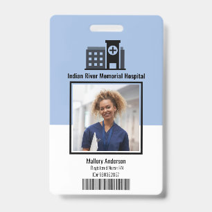 Registriert Nurse RN Hospital ID Foto Abzeichen Ausweis