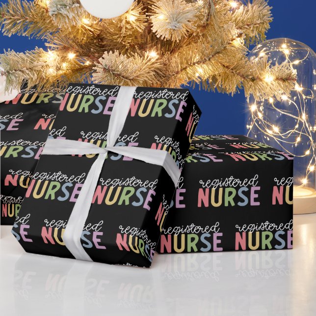 Registriert Nurse RN Nurse Abschluss Geschenkpapier (Feiertage)