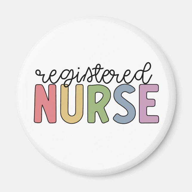 Registriert Nurse RN Nurse Abschluss Magnet (Vorne)