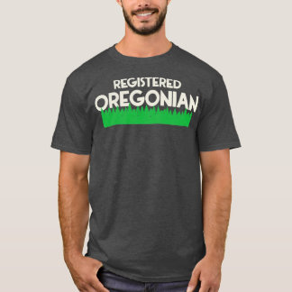 Registriert Oregon Oregon Pride Design T-Shirt