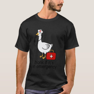 Registrierte Gänsekrankenschwester, hupen Sie, wen T-Shirt