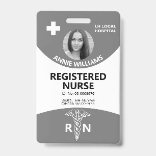 Registrierte Krankenschwester Caduceus und Logo gr Ausweis