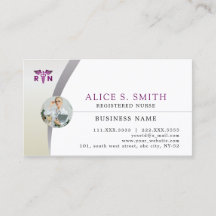 Registrierte Krankenschwester mit RN-Logo und Foto