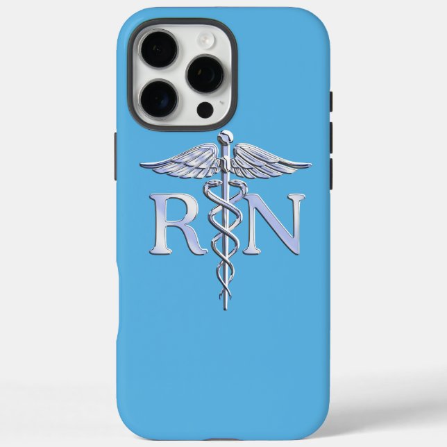 Registrierte Krankenschwester RN Caduceus auf Baby iPhone 16 Pro Max Hülle (Rückseite)