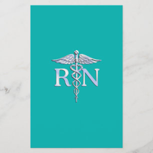 Registrierte Krankenschwester RN Caduceus auf Türk Flyer