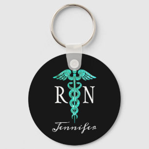 Registrierte Krankenschwester RN Medical Caduceus  Schlüsselanhänger