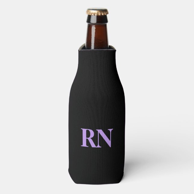Registrierte Krankenschwester RN Party Geschenk Fl Flaschenkühler (Flaschenvorderseite)