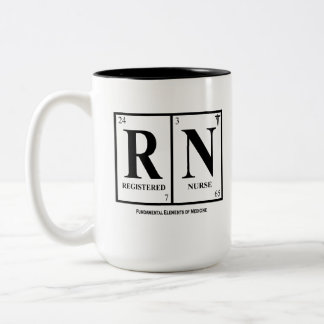 Registrierte Krankenschwester- (RN)Tasse, mit Zweifarbige Tasse