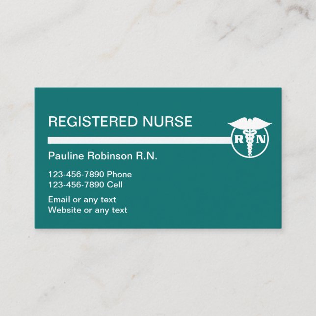 Registrierte Krankenversicherungskarten Visitenkarte (Vorderseite)