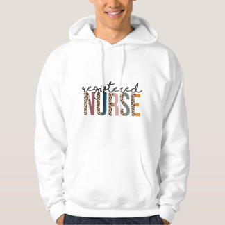 Registrierte Pflegefachfrau (RN) Bunter Leopard Hoodie