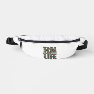 Registrierte Pflegefachfrau RN Life Floral Vektor Bauchtasche