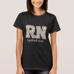 Registrierte Pflegekraft Floral RN-Shirt – Süßes T T-Shirt