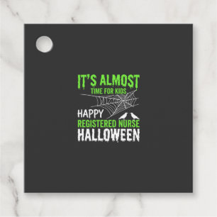Registrierte Pflegekraft Halloween Spinnennetz und Geschenkanhänger