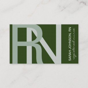 Registrierte Pflegekraft Strukturierter Text FARBE Visitenkarte