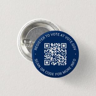 Registrierung zur Abstimmung scannable QR Code Cus Button