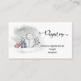 Registrierungskarte für das Winter Baby Begleitkarte