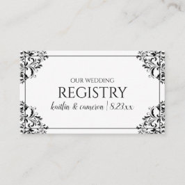 Registrierungskarten für Hochzeiten - Nadine - Sch Begleitkarte