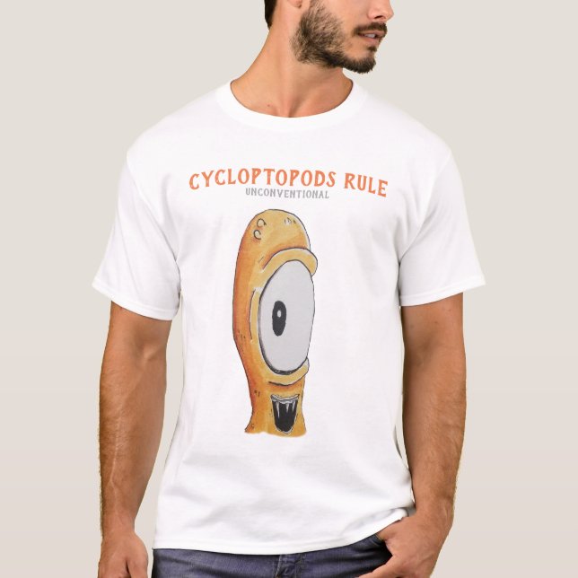 Règle #2 - T-shirt blanc de Cycloptopods (Devant)