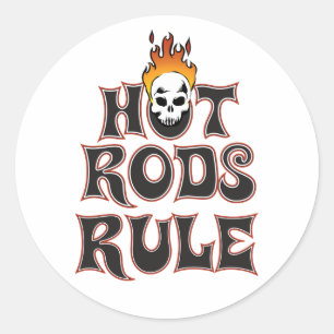Règle 3" de hot rod autocollant