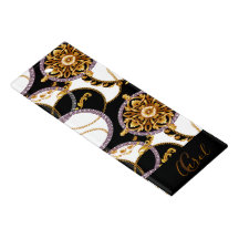 or baroque et nom personnalisé blanc