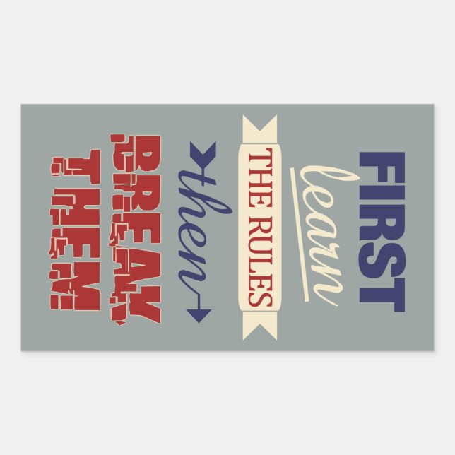 Règles de rupture autocollants (Devant)